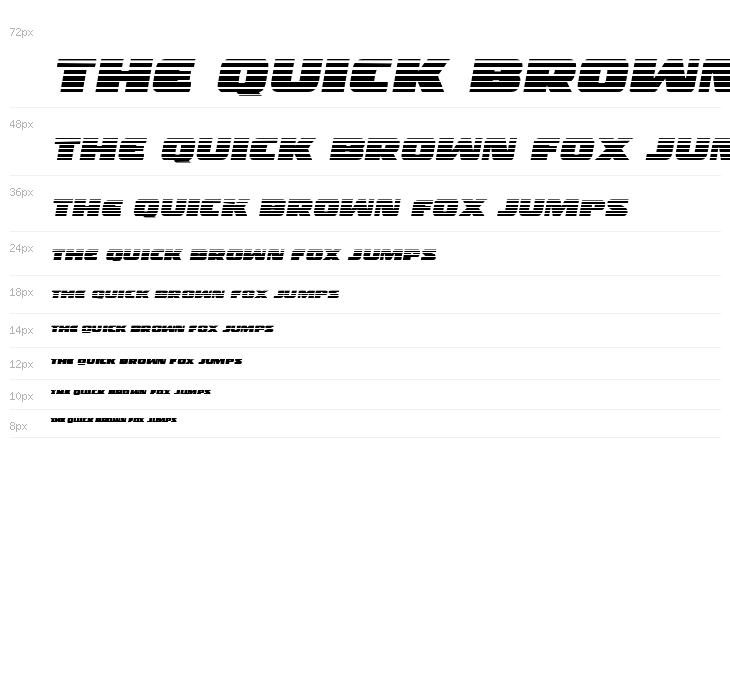 Police Cruiser Gradient Italic Waterfall