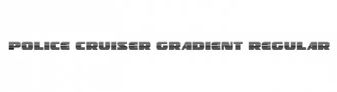 Police Cruiser Gradient Regular  تنزيل الخطوط
