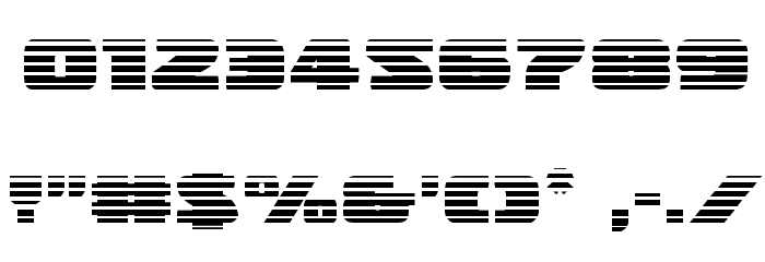 Police Cruiser Gradient Regular Font OTHER CHARS