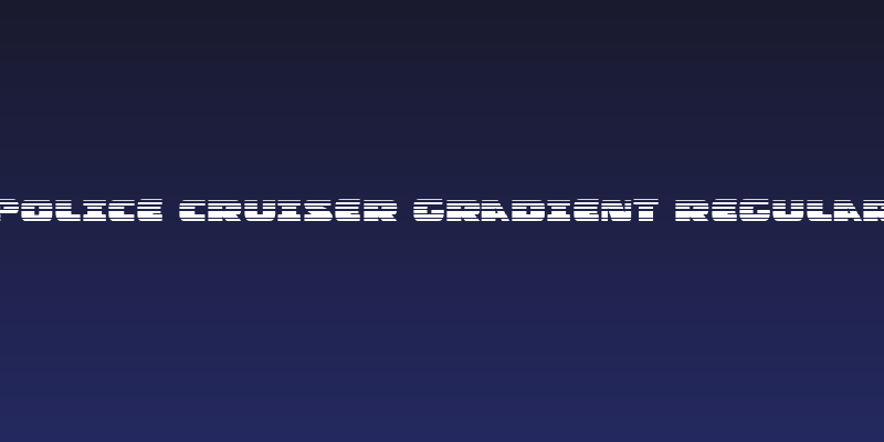 Police Cruiser Gradient Regular Social Header