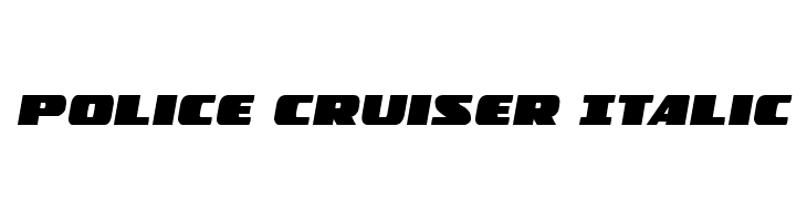 Police Cruiser Italic  Fuentes Gratis Descargar