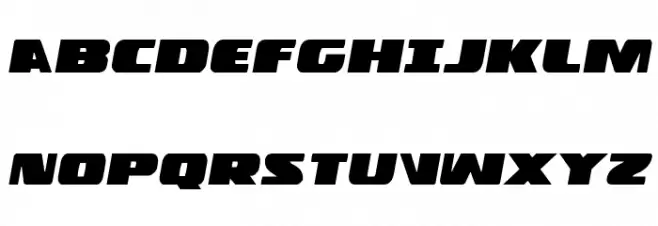 Police Cruiser Italic Font Litere mari