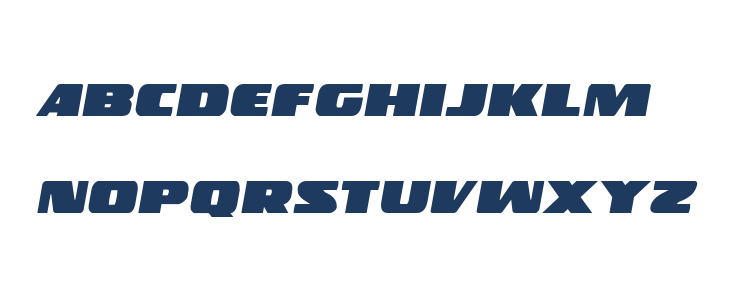 Police Cruiser Italic Lowercase