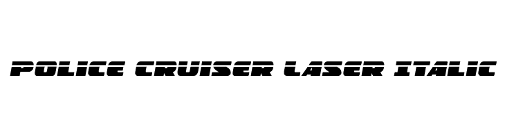 Police Cruiser Laser Italic  font caratteri gratis