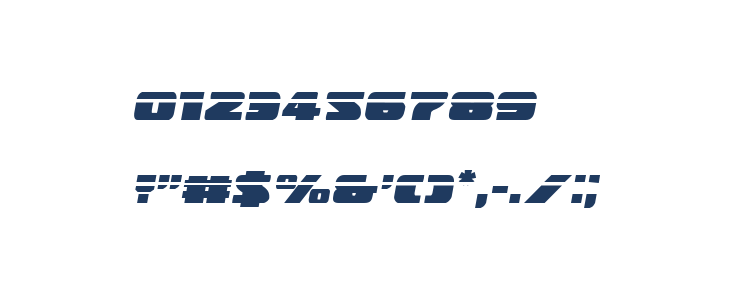 Police Cruiser Laser Italic Other Characters