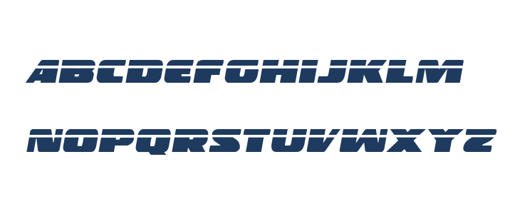 Police Cruiser Laser Italic Lowercase