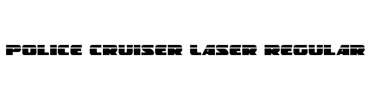 Police Cruiser Laser Regular  Frei Schriftart Herunterladen