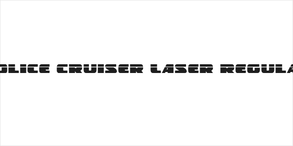 Police Cruiser Laser Regular Logo