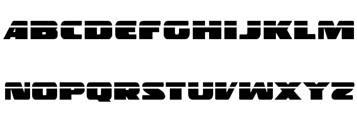 Police Cruiser Laser Regular Font LOWERCASE