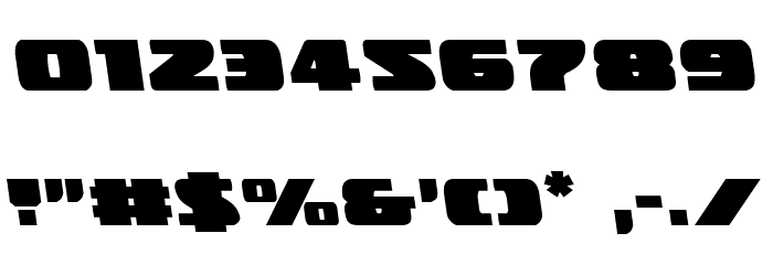 Police Cruiser Leftalic Font OTHER CHARS