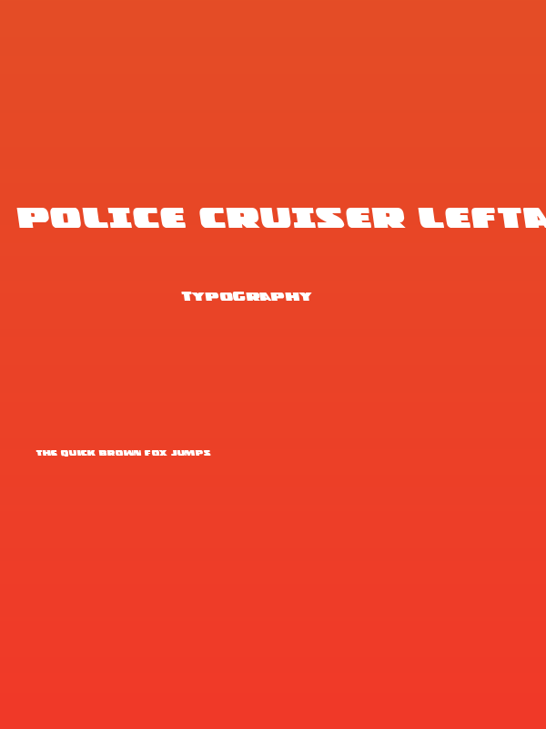 Police Cruiser Leftalic Poster