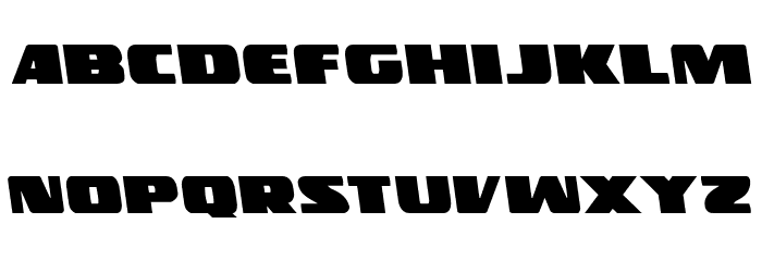Police Cruiser Leftalic Font LOWERCASE