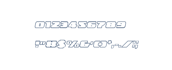 Police Cruiser Outline Italic Other Characters