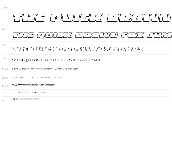 Police Cruiser Outline Italic Waterfall