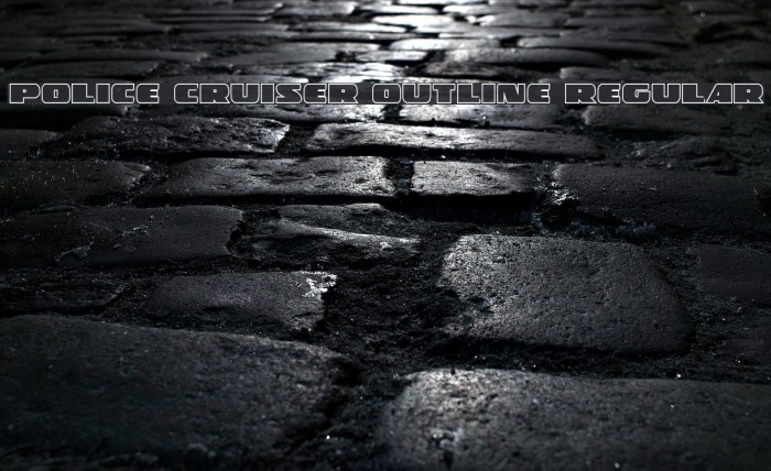 Police Cruiser Outline Regular Example 1