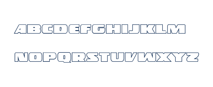 Police Cruiser Outline Regular Lowercase