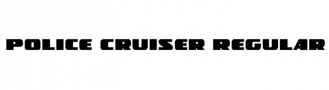 Police Cruiser Regular  Frei Schriftart Herunterladen