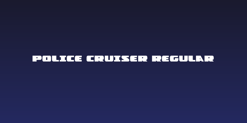 Police Cruiser Regular Social Header