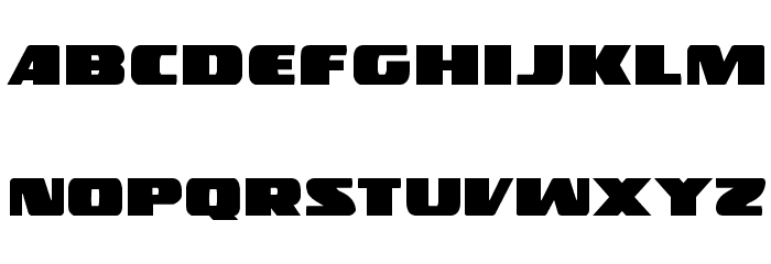 Police Cruiser Regular Font LOWERCASE