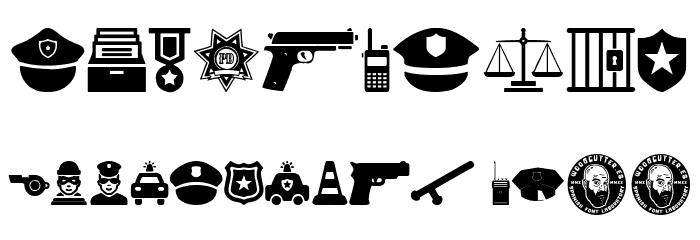Police Department Font OTHER CHARS