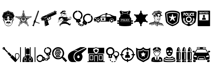 Police Department Font LOWERCASE