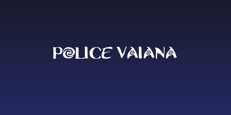 Police Vaiana Social Header