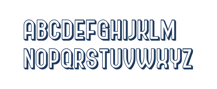 Policemen 3D Lowercase