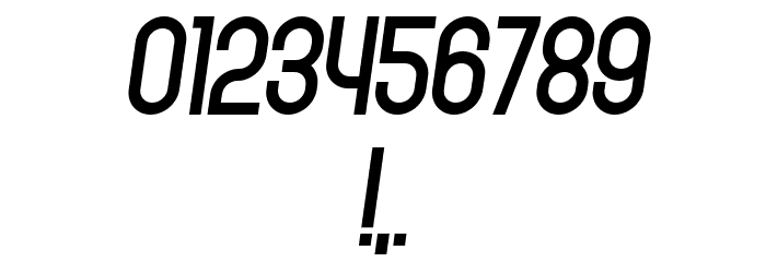 Policemen Black Italic Font OTHER CHARS