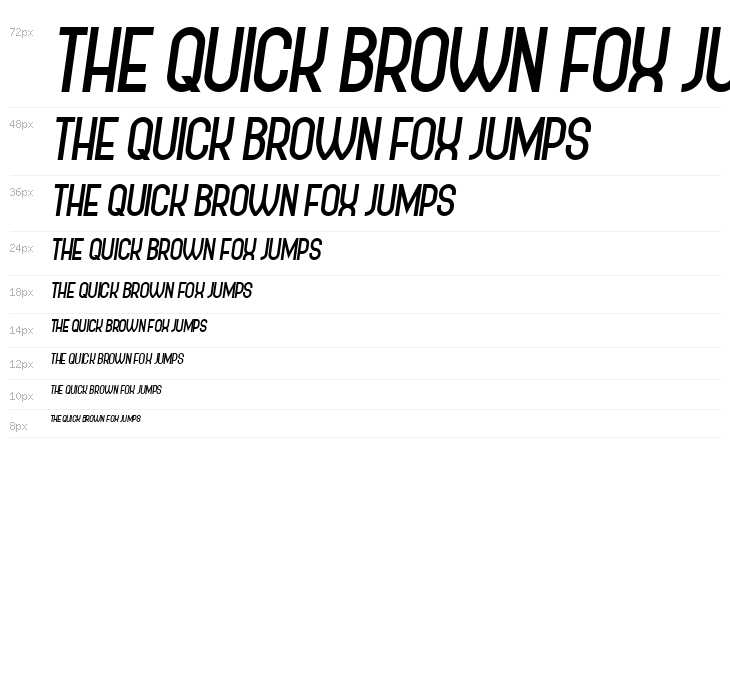 Policemen Black Italic Waterfall