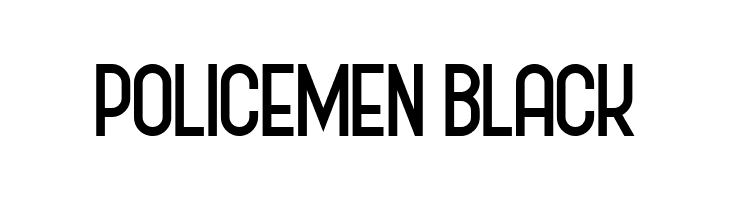 Policemen Black  font caratteri gratis