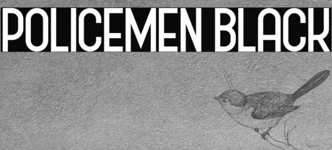 Policemen Black Font examples