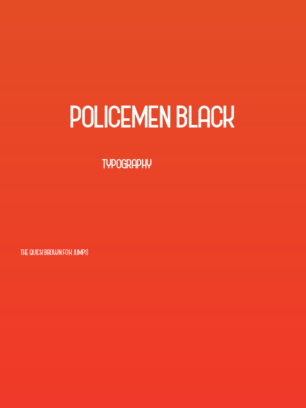 Policemen Black Poster