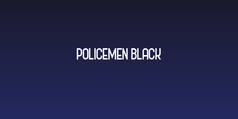 Policemen Black Social Header