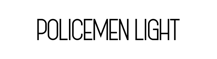 Policemen Light  Frei Schriftart Herunterladen