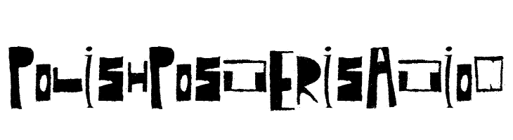 Polish Posterisation  font caratteri gratis
