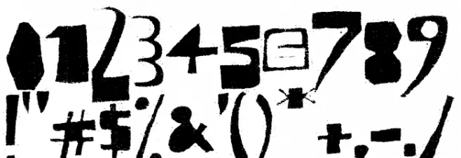 Polish Posterisation Font OTHER CHARS