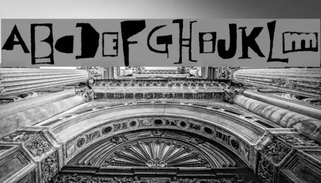 Polish Posterisation Font examples