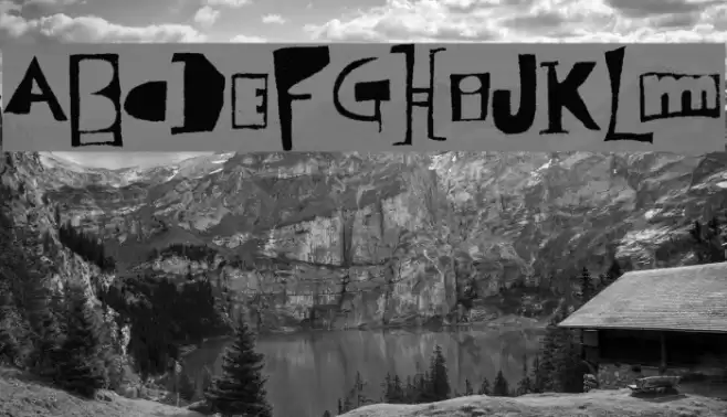 Polish Posterisation Font examples