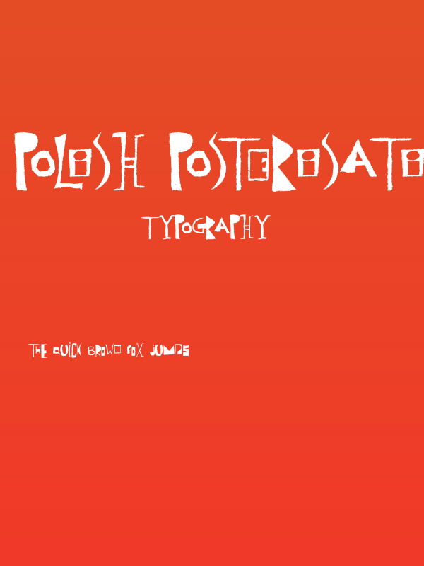 Polish Posterisation Poster