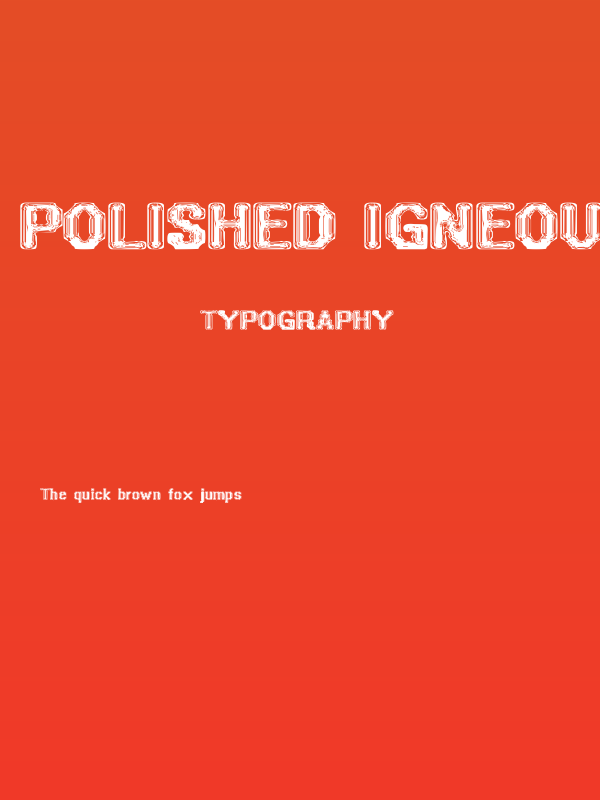 Polished Igneous Poster