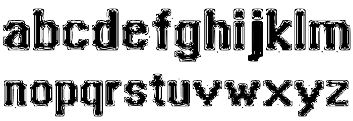 Polished Igneous Font LOWERCASE