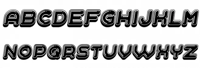 Polished Italic Fonte MAIÚSCULAS