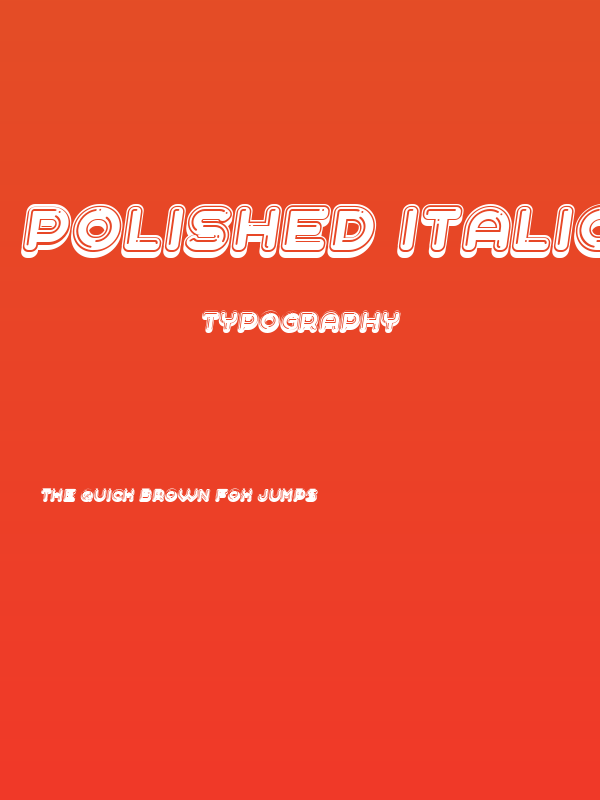 Polished Italic Poster