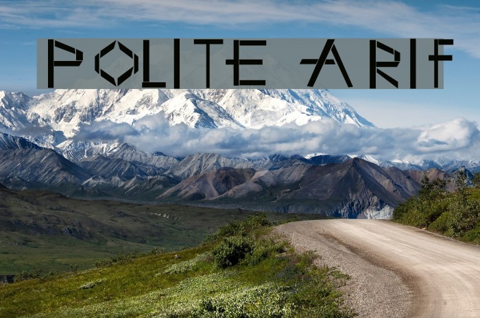 Polite Arif Font examples