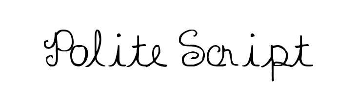 Polite Script Font