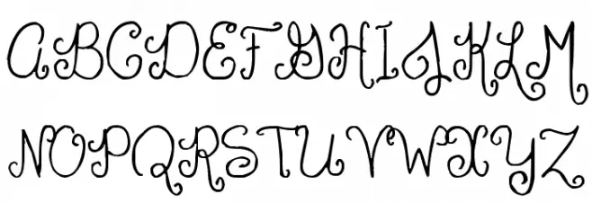 Polite Script Шрифта ВЕРХНИЙ