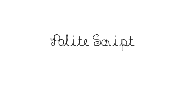 Polite Script Logo