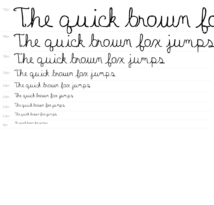 Polite Script Waterfall