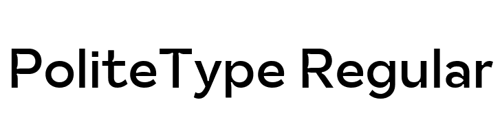 PoliteType Regular لخطوط تنزيل