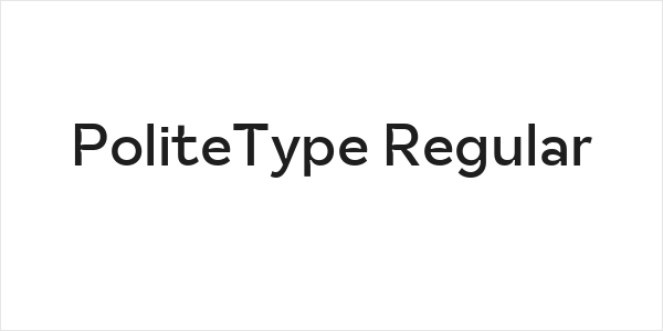 PoliteType Regular Logo